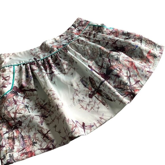 Ted Baker London Dragonfly Mini Skirt Women's Sz 2 Designer Preppy Party‎ NWT - Picture 3 of 14